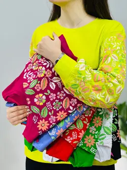 بلوز آستین پفی لاویا