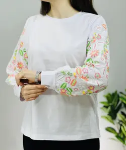 بلوز آستین پفی لاویا