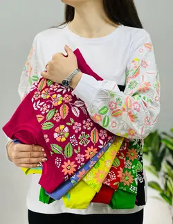 بلوز آستین پفی لاویا