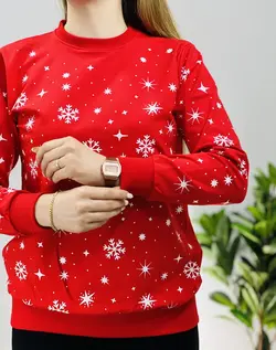 بلوز دونه برف قرمز