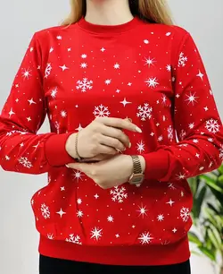 بلوز دونه برف قرمز