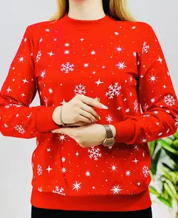 بلوز دونه برف قرمز