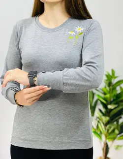 بلوز آستین دکمه دار بابونه