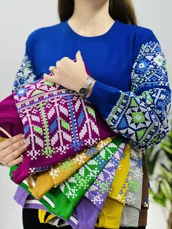 بلوز استین پفی ترمه