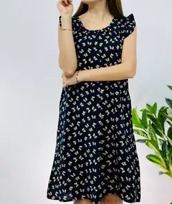 پیراهن نخی چیندار