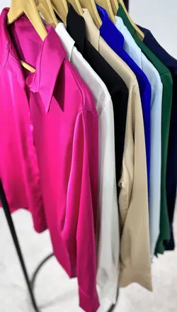 شومیز ساتن ابریشم