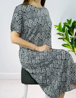 پیراهن نخی ویولت