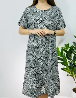 پیراهن نخی ویولت