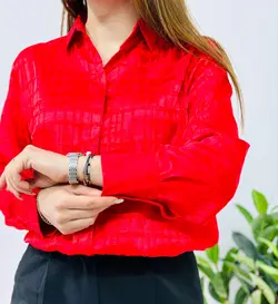 شومیز ساتن پرگل