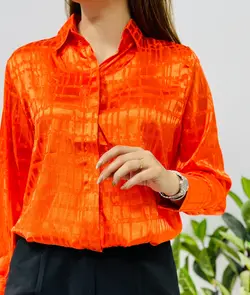 شومیز ساتن پرگل