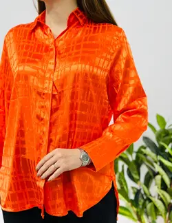 شومیز ساتن پرگل