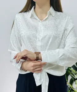 شومیز ساتن پلنگی