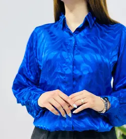 شومیز ساتن زبرا