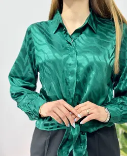 شومیز ساتن زبرا