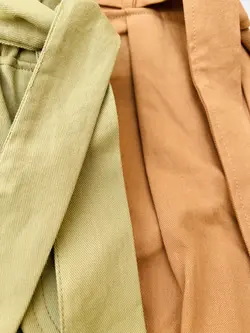 شلوار کتان کج راه