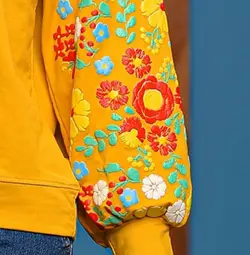 بلوز استین پفکی گل