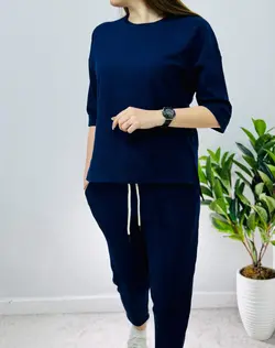 ست تیشرت و شلوار بیسکوئیتی