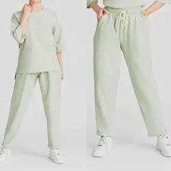 ست تیشرت و شلوار بیسکوئیتی