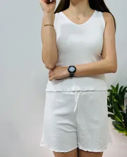 ست تاپ و شلوارک کبریتی