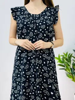 پیراهن نخی چیندار