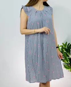 پیراهن نخی چیندار