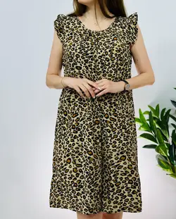 پیراهن نخی چیندار