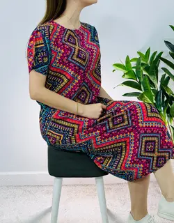 پیراهن نخی ارکید