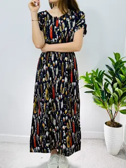 پیراهن نخی ساحلی