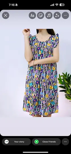 پیراهن نخی مدل دریم