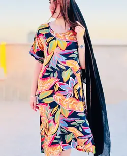 پیراهن نخی ترمه