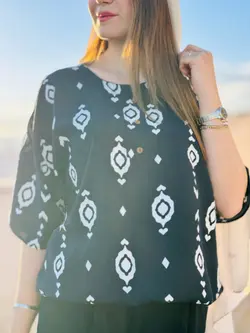 بلوز نخی اورسایز ابر