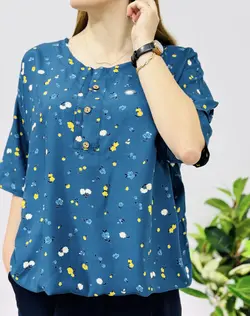 بلوز اورسایز گل