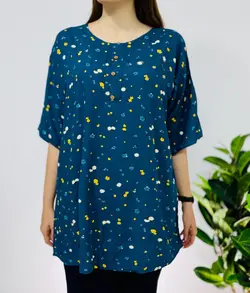 بلوز اورسایز گل