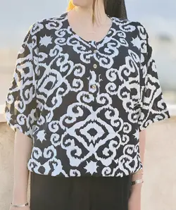 بلوز نخی مدل ستاره