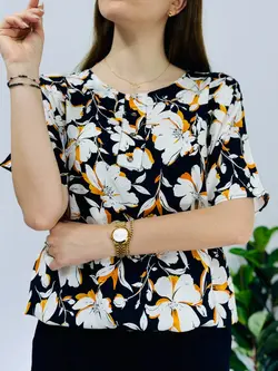 بلوز نخی مدل پیونی