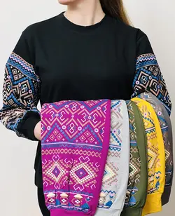 بلوز استین پفی مدل بوهمین