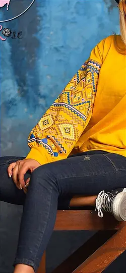 بلوز استین پفی مدل بوهمین