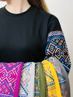 بلوز استین پفی مدل بوهمین