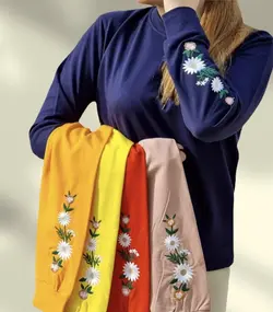 بلوز گلدوزی گل بابونه