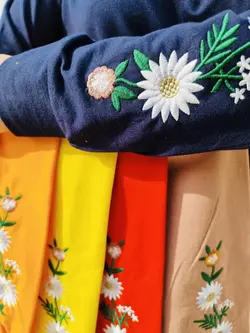 بلوز گلدوزی گل بابونه