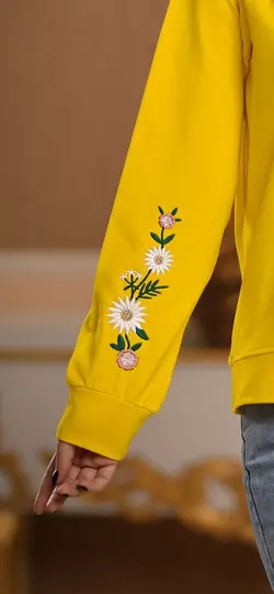 بلوز گلدوزی گل بابونه