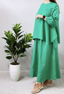 ست دامن و پانچو بنیتا