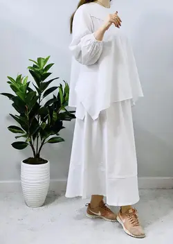 ست دامن و پانچو بنیتا