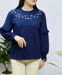 بلوز آستین چیندار یاس