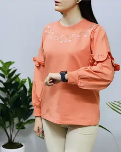 بلوز آستین چیندار یاس