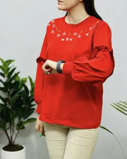 بلوز آستین چیندار یاس