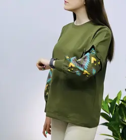 بلوز استین چیندار ملینا