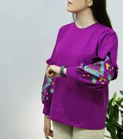 بلوز استین چیندار ملینا