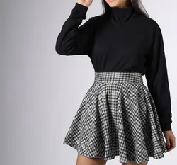 دامن کوتاه ژاکارد