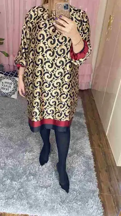 پیراهن فری سایز سیلک